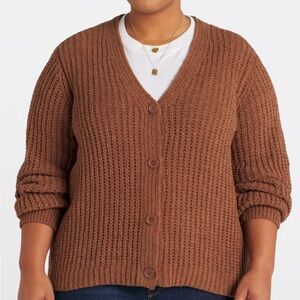 Audrey Cropped Button Front Cardigan NWT